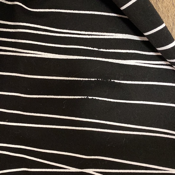 Black leggings with white stripes - Picture 3 of 3